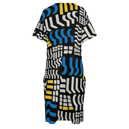 Women's Graphic Design Loose Pocket Dress